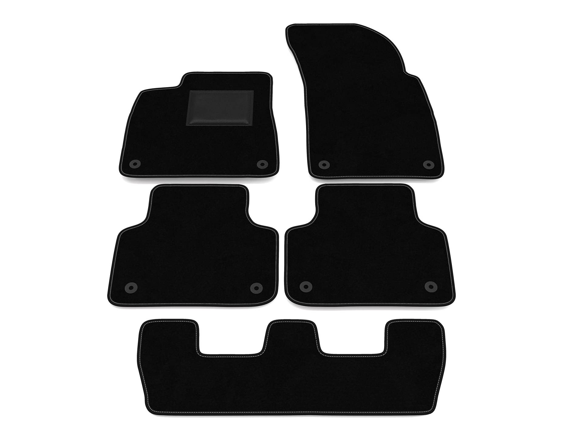 Fußmatten kompatibel mit Audi Q7 4M 7-Sitzer 2015-2022 ohne Dekoration, personalisiertes Fußmatten-Set, Teppich-Set, Autoteppich Fußmatten kompatibel mit Audi Q7 4M 7-Sitzer 2015-2022 ohne Dekoration, personalisiertes Fußmatten-Set, Teppich-Set, Autoteppich von Generico