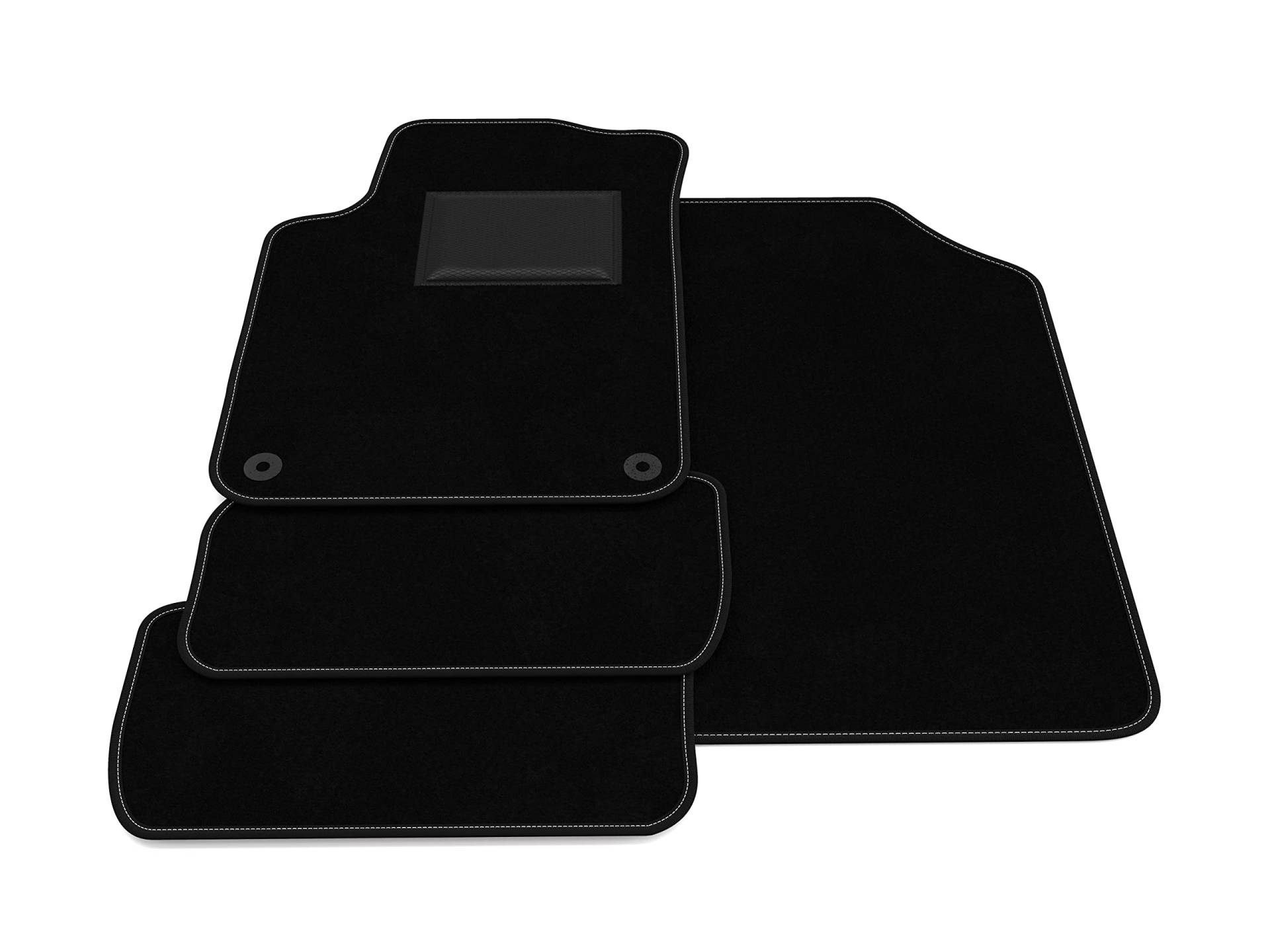 Fußmatten kompatibel mit Citroen DS3 CABRIO 2013-2015, kein Dekor, maßgeschneiderte Automatten Set, Teppichboden, Autoteppich von Generico