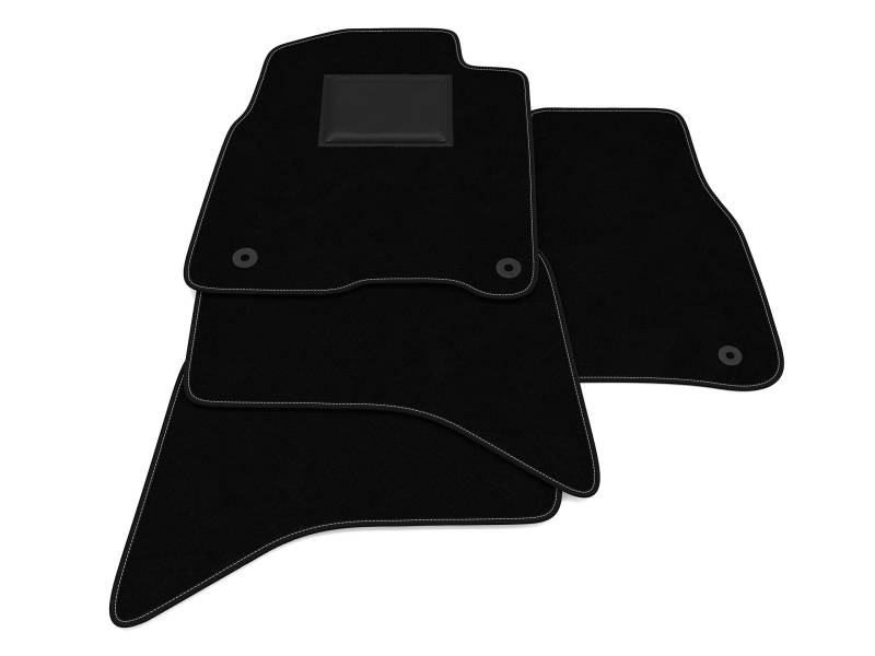 Fußmatten kompatibel mit Dodge RAM 1500 - Doppelkabine 2009-2022 ohne Dekoration, personalisiertes Automatten-Set, Teppich-Set, Autoteppich von Generico