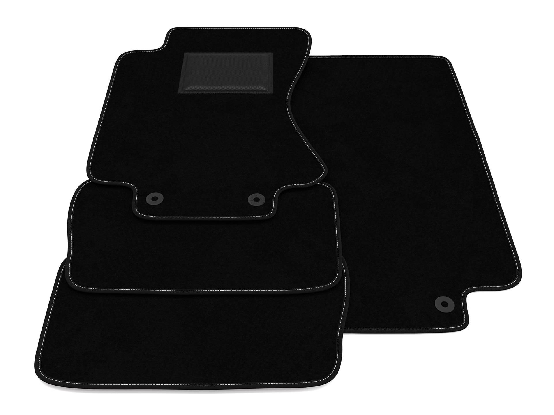Fußmatten kompatibel mit Jaguar S-Type 2002-2008, kein Dekor, maßgeschneiderte Autofußmatten-Kit, Teppich Set, Autoteppich von Generico