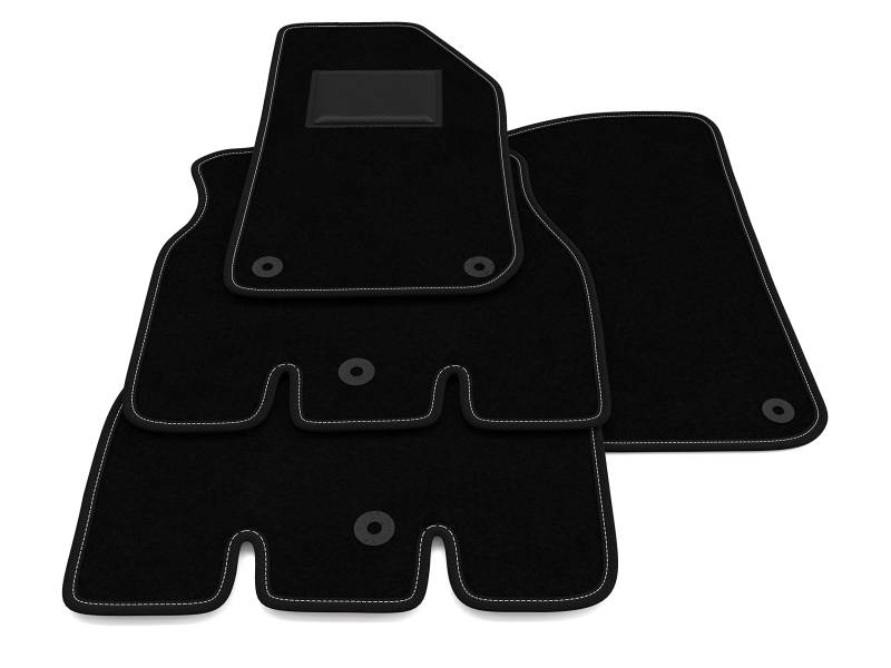 Fußmatten kompatibel mit Jeep Wrangler JL – 5 Türer 2018-2022 ohne Dekor, maßgeschneiderte Automatten Set, Teppich Set, Autoteppich von Generico