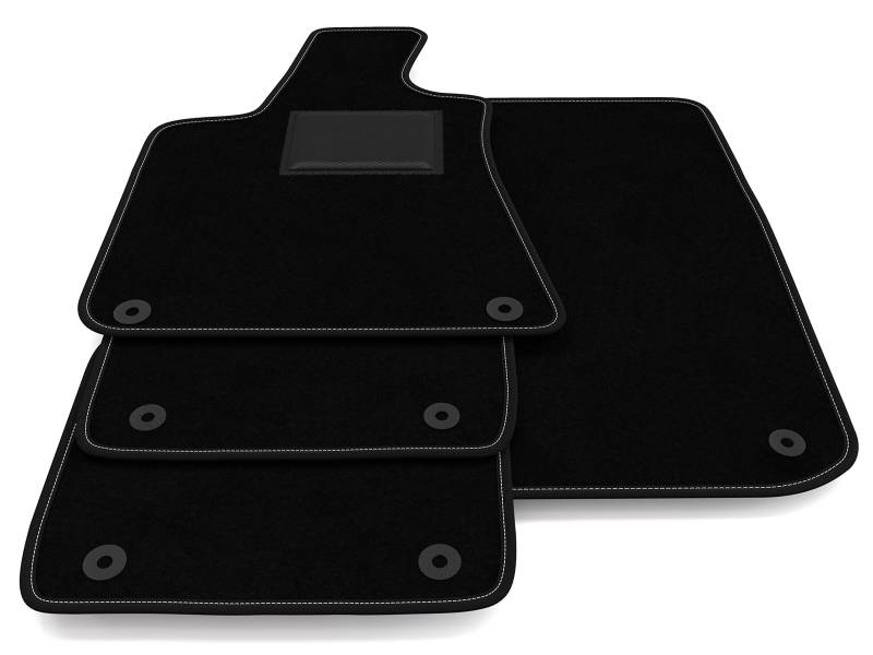 Fußmatten kompatibel mit Maserati Quattroporte VI 2013-2024 ohne Dekor, maßgeschneidertes Auto-Fußmatten-Set, Teppich-Fußmatten-Set, Autoteppiche von Generico