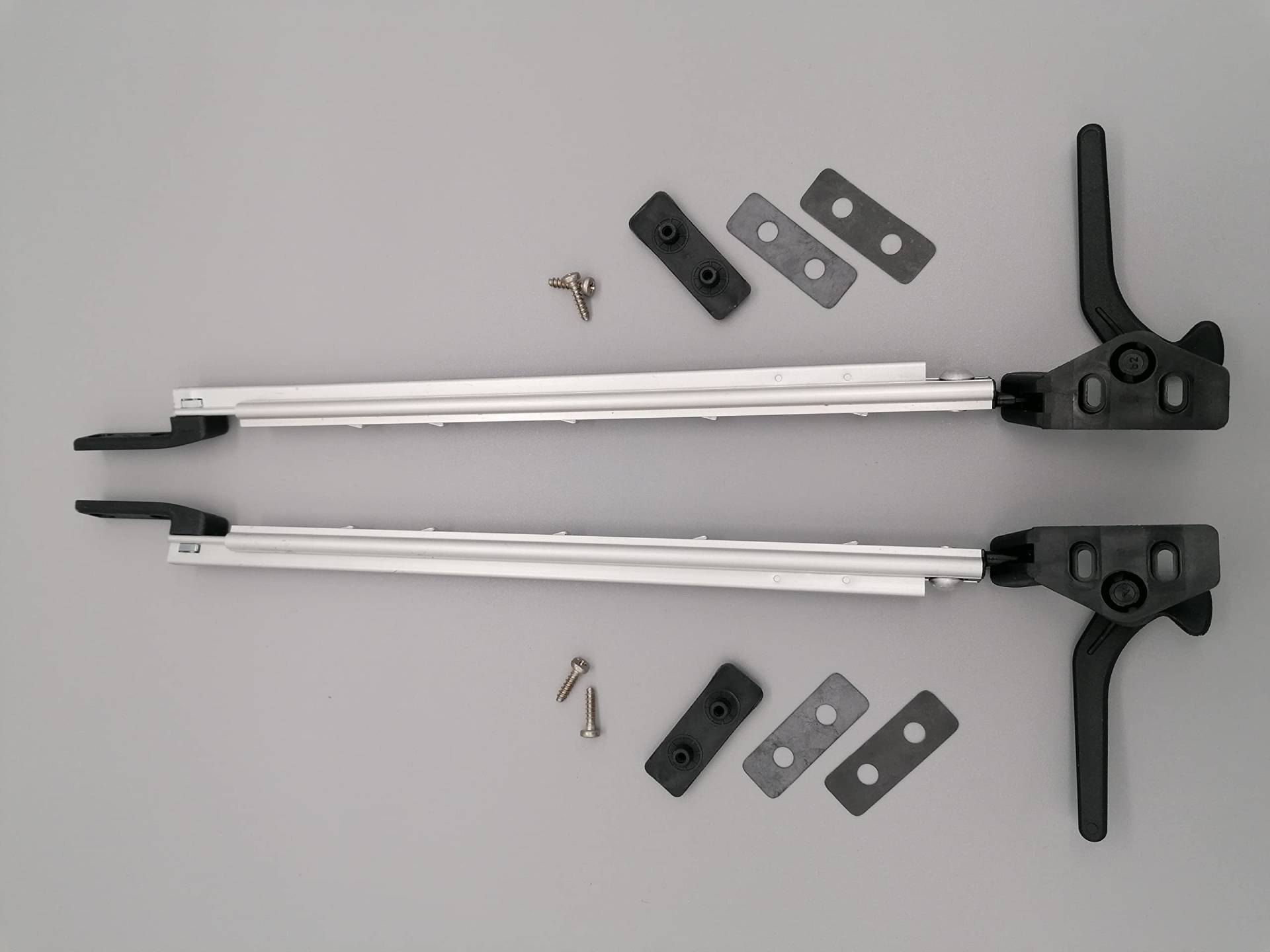 CR-MOESANCO® Kompass-Set rechts + Links für Wohnwagen 23 cm, Arm für Wohnmobil-Fensterrückhaltestütze 230 mm Hebestütze von Genérico