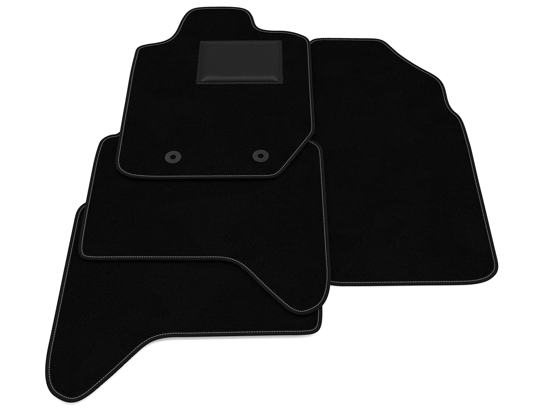 Fußmatten kompatibel mit Ford Ranger 2011-2019, kein Dekor, maßgeschneiderte Automatten Set, Teppich Set, Autoteppiche von Generico