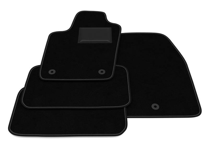 Fußmatten kompatibel mit Jeep Grand Cherokee WK2 2011-2022 – Befestigung ohne Dekoration, personalisiertes Fußmatten-Set, Teppich-Set, Autoteppich von Generico