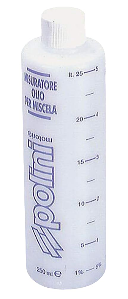 Polini 121.500 Öl-Messbecher für 2-Takt-Mischung, mit Deckel 250 ml, Vespa Scooter von Generico