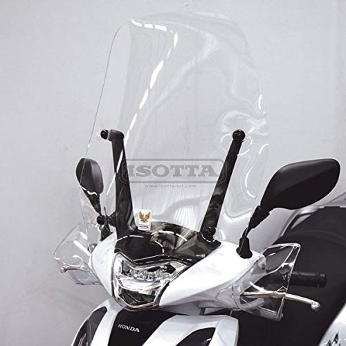 Generico SC4510 Windschutzscheibe isoliert, kompatibel mit Honda SH 125 I 2017, Funktional, Schraub- oder Bolzenmontage, Motoroller von Generico