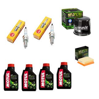 Set Service Kerze NGK Ölfilter Luft Hiflo Ölfilter + Motoröl Motul Kompatibel Mit BMW R 1200 GS ABS LC 2013 2018 von Generico