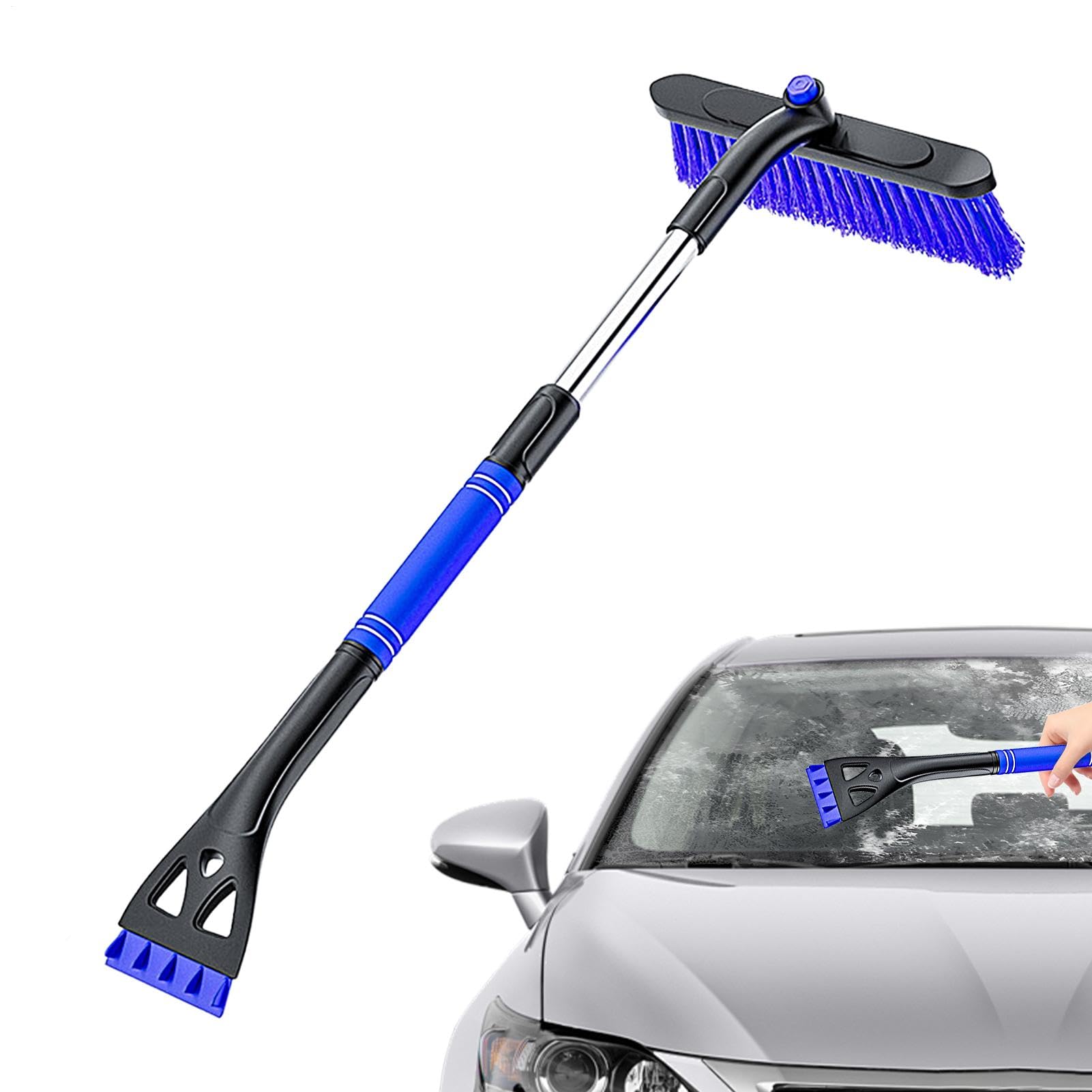 Teleskop-Schneebürste für Auto, Teleskop-Schneebürste für Auto, abnehmbare drehbare Schneebürste | Tragbarer Eiskratzer mit Griff, Mehrzweck-Schneebürste für Auto Teleskop-Schneebürste für Auto, Teleskop-Schneebürste für Auto, abnehmbare drehbare Schneebürste | Tragbarer Eiskratzer mit Griff, Mehrzweck-Schneebürste für Auto von Genérico