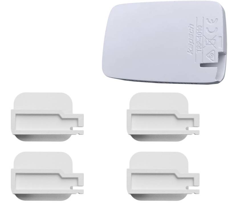 (Kompatibilität prüfen) Set mit 4 Halterungen für Autoplanzeige, kompatibel mit Kapsch TRP-4010 für Windschutzscheibe, mit Klebstoff, Format Kapsch TRP-4010 Auto & Motorrad von Générique