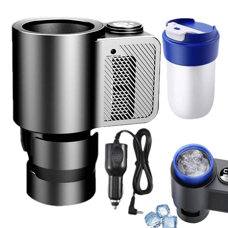 2-in-1 Intelligenter Tassenwärmer für Auto, Getränkehalter für Auto – Halterung 12 V 36 W mit sicherem Schutz, kleine 2-in-1-Halterung für Wasser von Générique