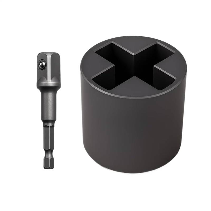 Adapter für Wagenheber | Bohrhülse für Wagenheber, – Befestigung aus Stahl, Stabilisator für Camping, Garage, Nivellierung, Bett, LKW, Boot, Reisen, lange Lebensdauer von Générique