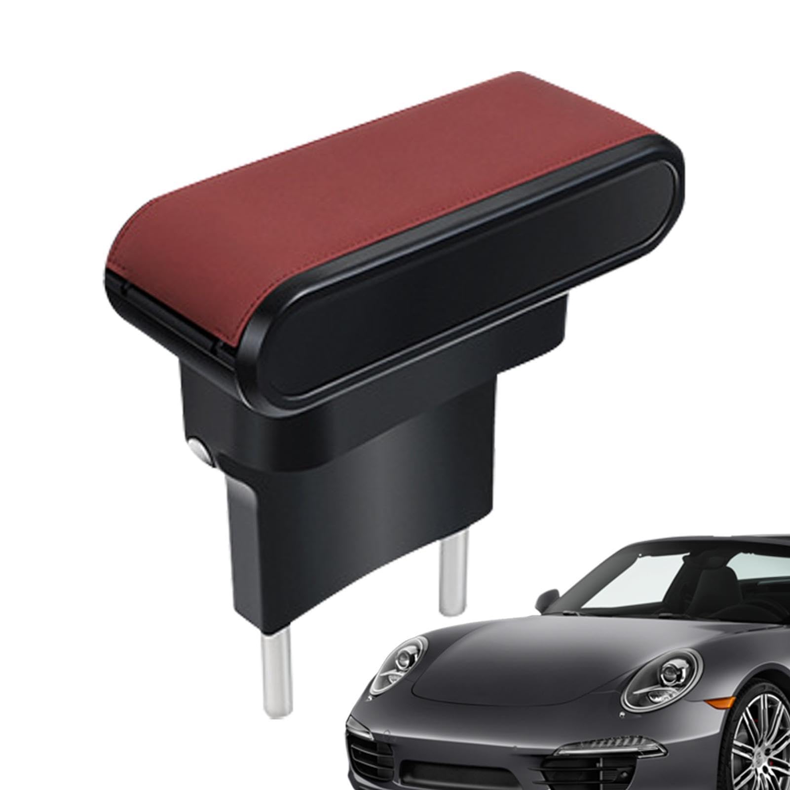 Auto-Armlehnen-Organizer, Auto-Armlehnenbox – Taschentuchbox für Mittelkonsole, Autositz-Container, Organizer, bequeme und verstellbare Aufbewahrungsbox von Générique