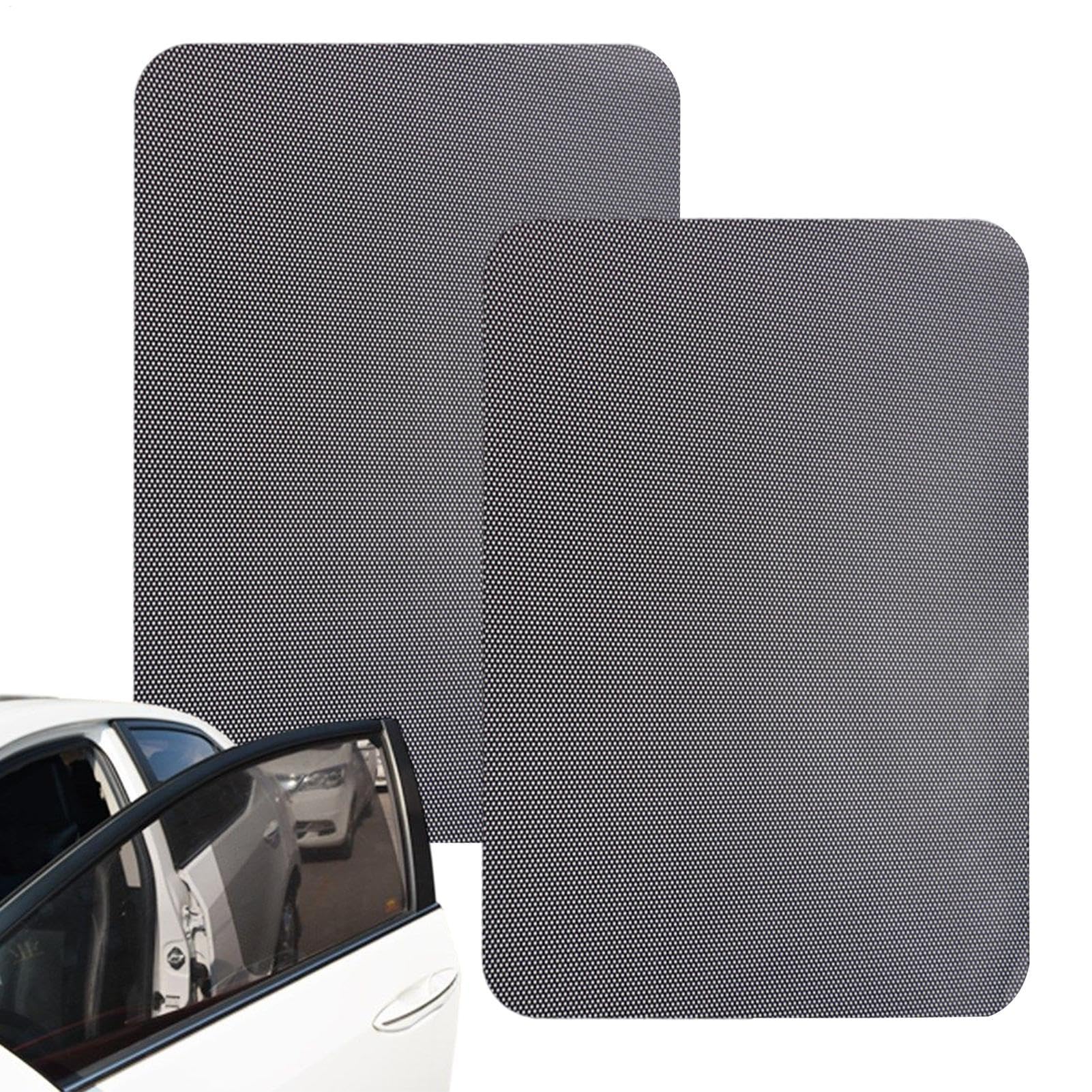 Auto-Fensterfolie, blockiert die Sonne, 2 x Sonnenschutzfolie, Anti-UV, PVC, Blockierung aus Glas, elektrostatisches Netzgewebe Auto-Fensterfolie, blockiert die Sonne, 2 x Sonnenschutzfolie, Anti-UV, PVC, Blockierung aus Glas, elektrostatisches Netzgewebe von Générique