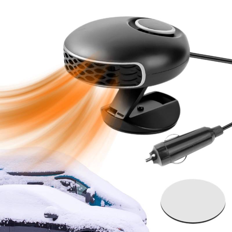 Auto Heizung Enteiser Auto Innenheizung Auto Scheibenenteiser Schnellheizung 12V mit Klapphalterung | Winter Auto Raumheizung für Limousinen, Autofahrer von Générique
