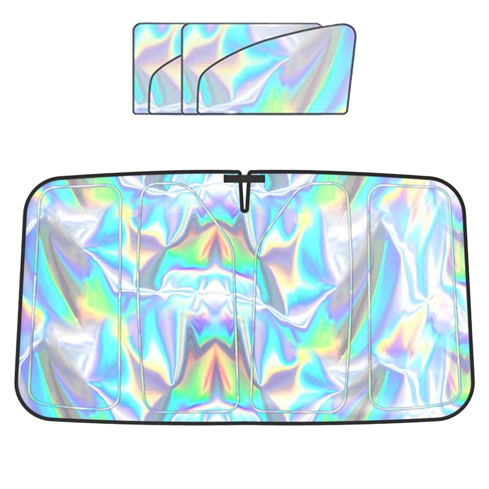 Automotive Window Sunshades, Front Windshield Sun Shade, 55,91 x 30,31 Zoll, Faltbare Blockscheibe, Innen-Sonnenschutz, UV-reflektierende Autoabdeckung für Urlaub, Parkplatz, Driving Automotive Window Sunshades, Front Windshield Sun Shade, 55,91 x 30,31 Zoll, Faltbare Blockscheibe, Innen-Sonnenschutz, UV-reflektierende Autoabdeckung für Urlaub, Parkplatz, Driving von Générique