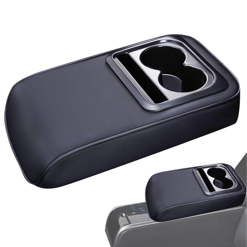 COSHION ACCURST CAR CENTRAL CONSODEDECODEABDECKUNG | Lederriemen | Multifunktionales Auto Armauflage mit Schneidorganizer und Telefonhalter von Générique