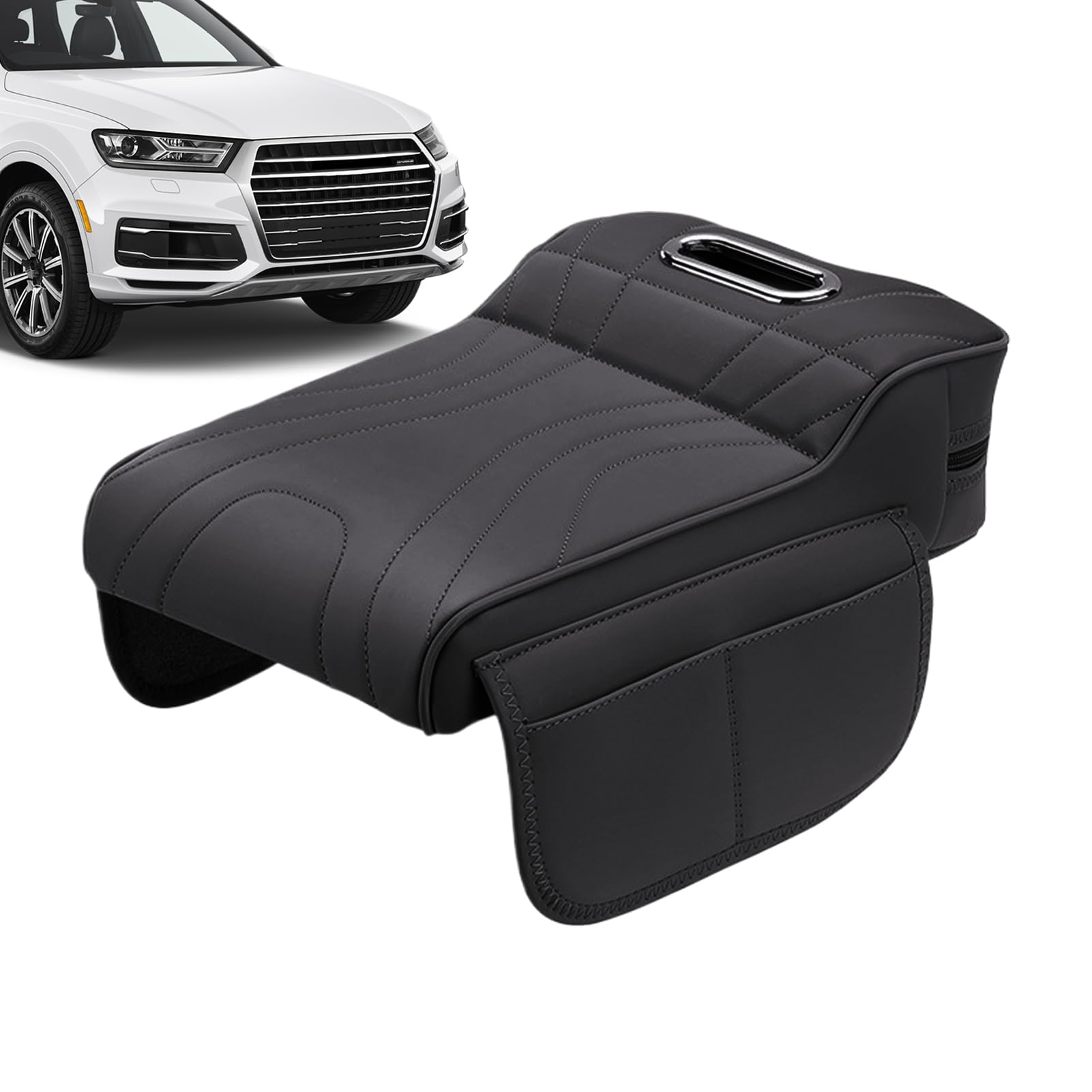Center Console Cover, Auto Armrest Pad, Cushion Support Layer, Wear-Resistant Material, Quick Installation Design, Perfect for Vehicle Comfort and Interior Protection Center Console Cover, Auto Armrest Pad, Cushion Support Layer, Wear-Resistant Material, Quick Installation Design, Perfect for Vehicle Comfort and Interior Protection von Générique