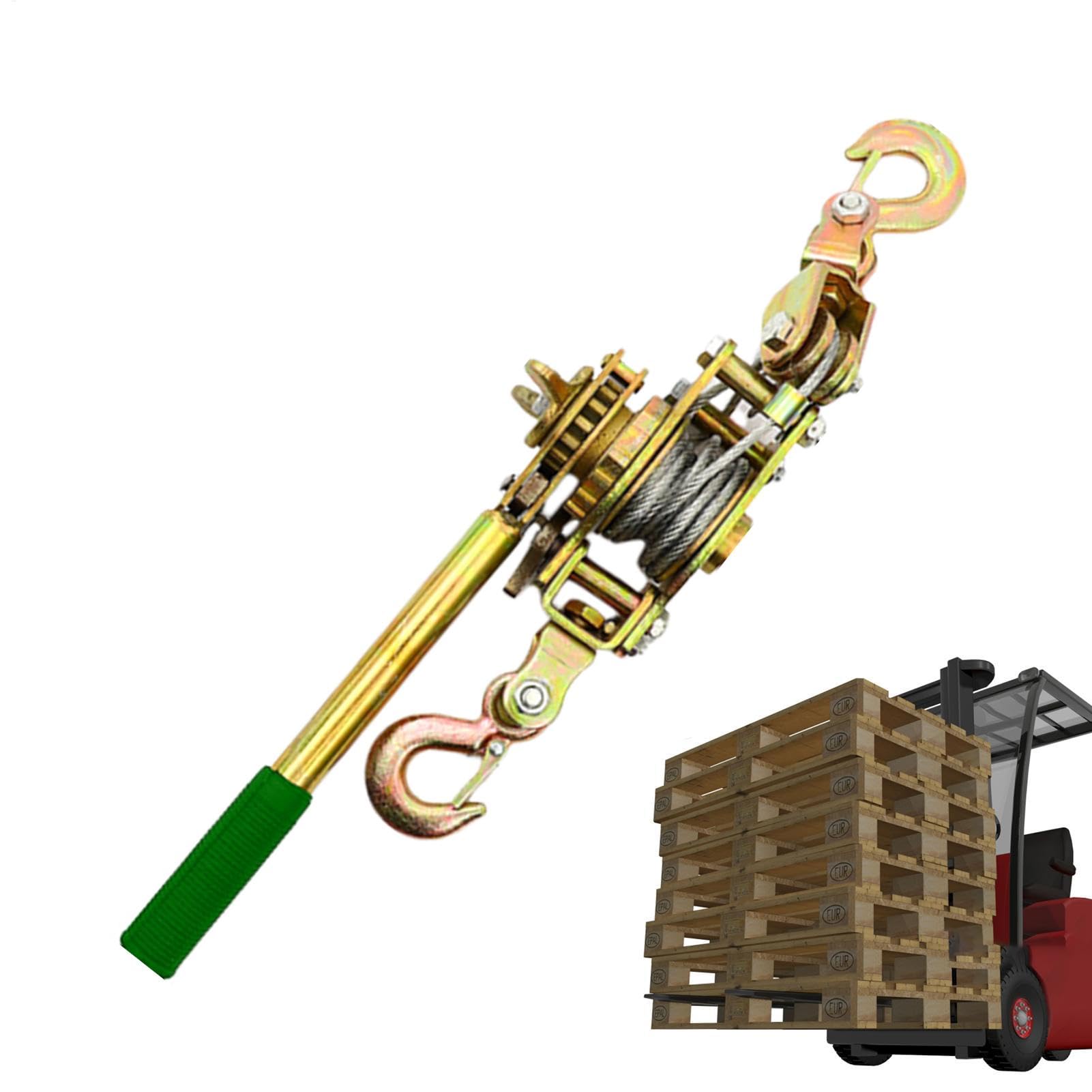Drahtspanner für Zaun – Schwere Seilspanner, Seilspanner | Leistungsstarkes Riemenscheibensystem, Handgetriebe mit Ratsche und Spannrolle Drahtspanner für Zaun – Schwere Seilspanner, Seilspanner | Leistungsstarkes Riemenscheibensystem, Handgetriebe mit Ratsche und Spannrolle von Générique