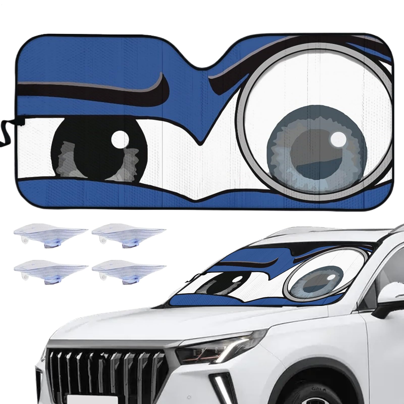 Eyes Sun Shade, UV-Schutz, Auto-Sonnenschutz, Wärmedämmung, Windschutz, vielseitig, Frontfenster, faltbar, Design, für Outdoor, Reisen, Herren, Freunde, Husband Eyes Sun Shade, UV-Schutz, Auto-Sonnenschutz, Wärmedämmung, Windschutz, vielseitig, Frontfenster, faltbar, Design, für Outdoor, Reisen, Herren, Freunde, Husband von Générique