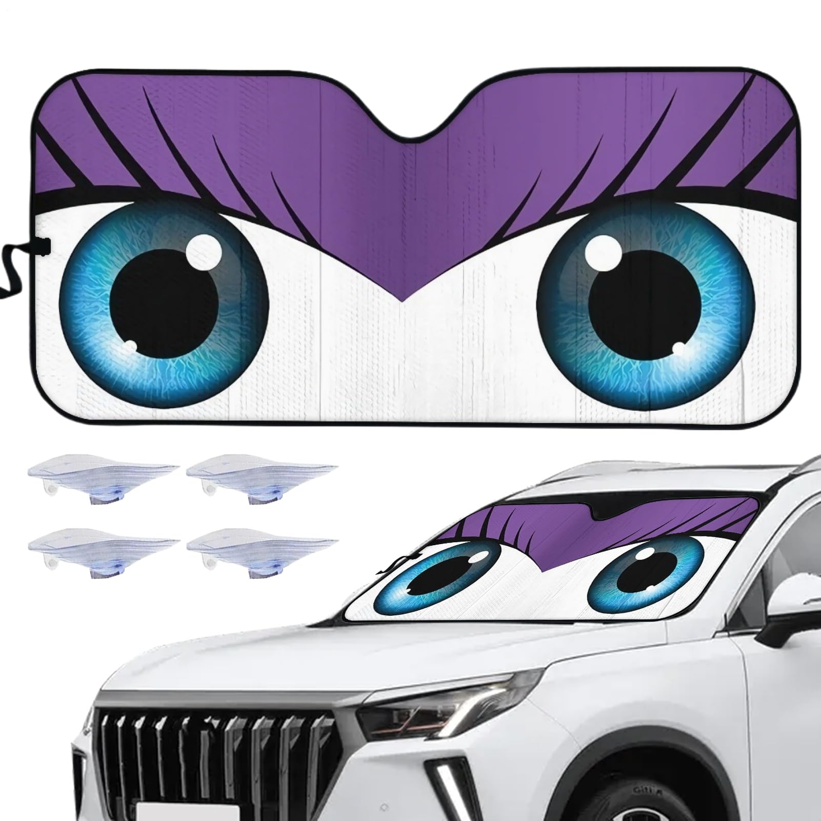 Eyes Sun Shade, UV-Schutz, Auto-Sonnenschutz, Wärmedämmung, Windschutz, vielseitig, Frontfenster, faltbar, Design, für Outdoor, Reisen, Herren, Freunde, Husband Eyes Sun Shade, UV-Schutz, Auto-Sonnenschutz, Wärmedämmung, Windschutz, vielseitig, Frontfenster, faltbar, Design, für Outdoor, Reisen, Herren, Freunde, Husband von Générique