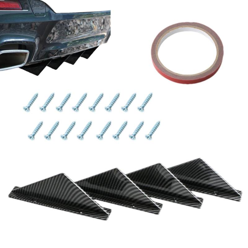 Kotflügellippen-Diffusor, Hai-Kiefern-Aufbewahrung, Haifischflights für Autos | Eleganter Kotflügel-Spoiler, automatische Dekoration, Stylischer Spoiler von Générique