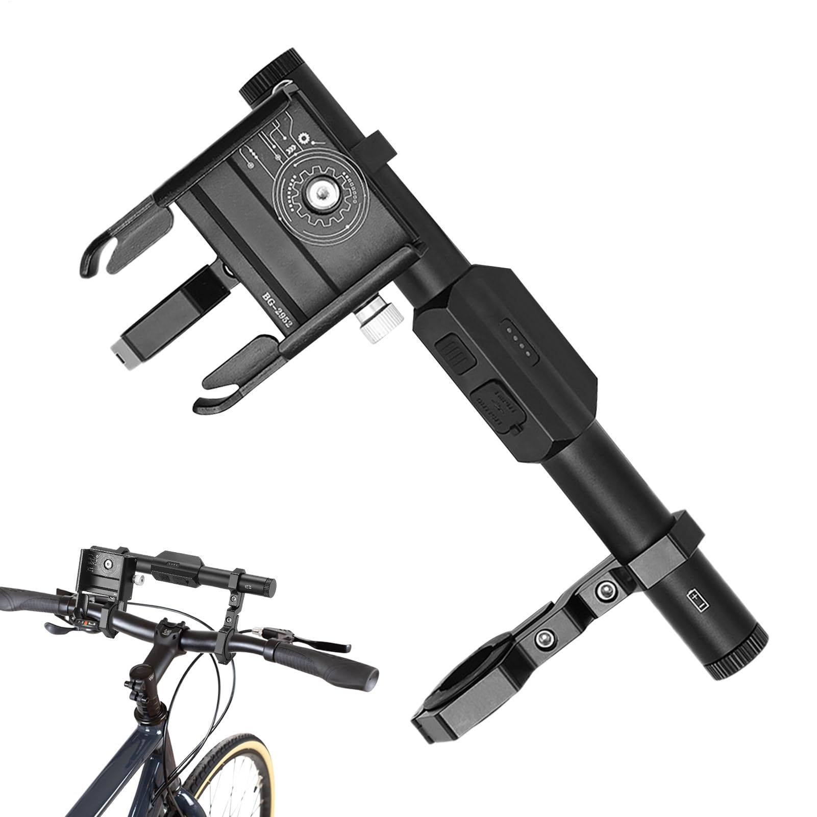 Motorrad Fahrrad – Lenkerverlängerung, wasserdichte Telefonhalterung | helles Licht für Fahrrad, Herrenfahrt, Trainingsfahrt, Befestigung von vielseitigen Geräten für die Navigation Motorrad Fahrrad – Lenkerverlängerung, wasserdichte Telefonhalterung | helles Licht für Fahrrad, Herrenfahrt, Trainingsfahrt, Befestigung von vielseitigen Geräten für die Navigation von Générique