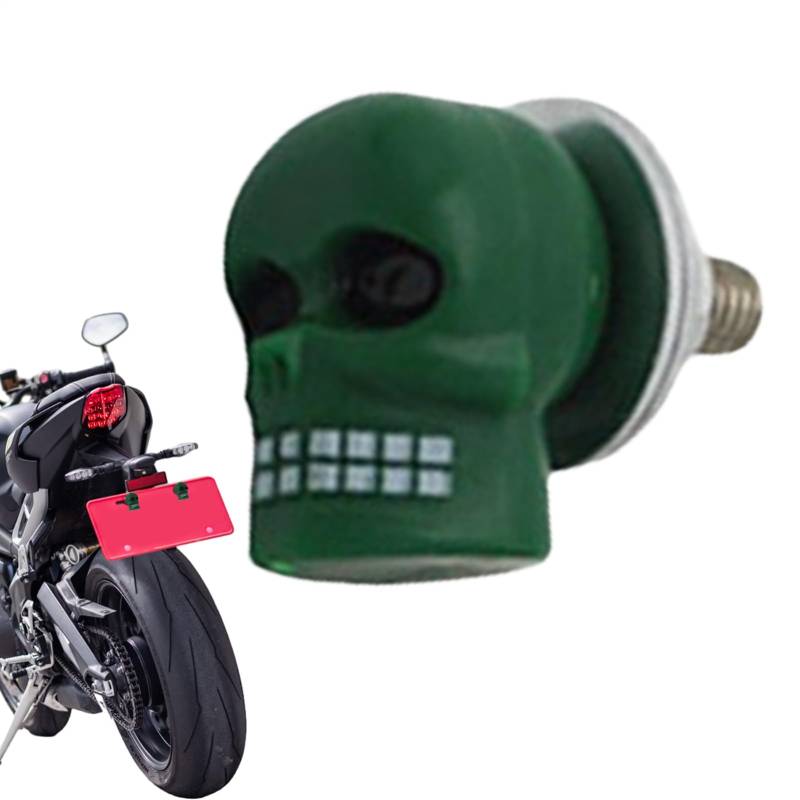 Motorrad-Kennzeichenschrauben – Set zur Befestigung der Schrauben | Diebstahlsichere Zierbolzen mit Schraubkappen für Motorräder | Montageset für den Kennzeichenrahmen von Générique