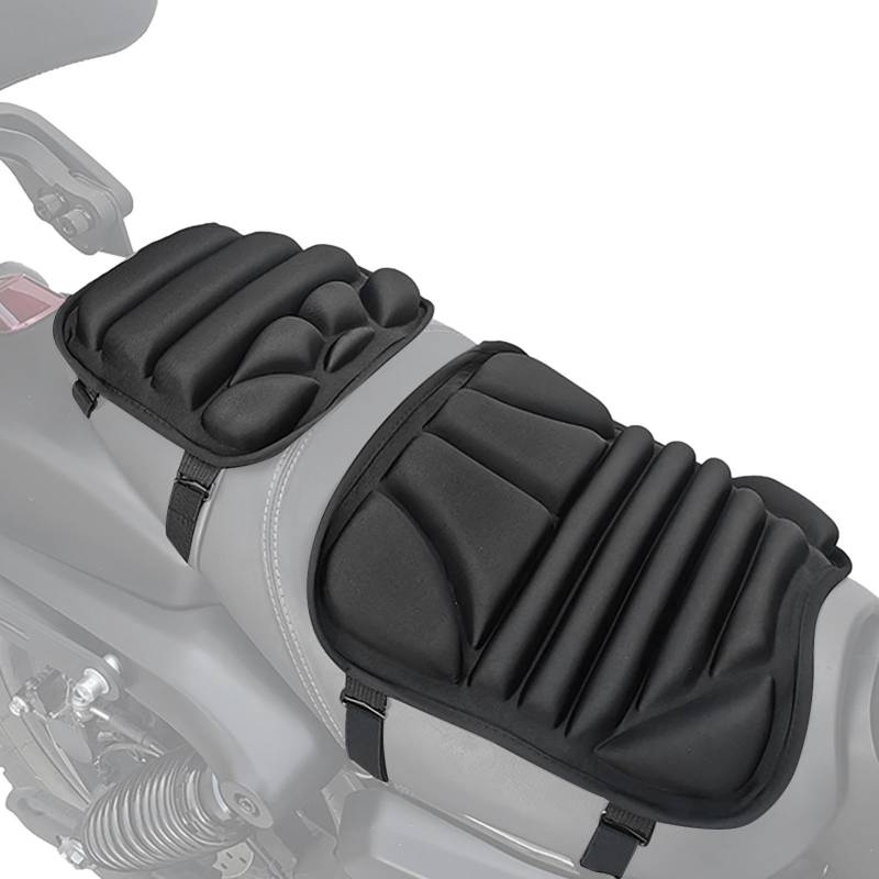 Motorrad Sitzpolster Sitzpolster - Motorrad 3D Comfort Cushion 2er Set - Stoßdämpfender Sitz für Anwälte, Mountain Road, Fahrer, Anfänger von Générique