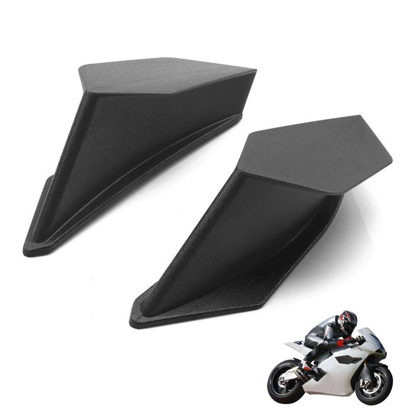Motorrad-Verkleidungsflügel, Motorrad-Windflügel | Selbstklebender Motorrad-Flügelabweiser für Motorradspoiler – rationalisierter fester Spoiler für Reisen zu Hause und täglich von Générique