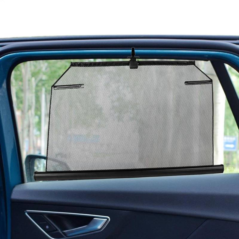 Sonnenblenden für Autofenster, Seitenfenster – Sonnenblende hinten und seitlich einziehbar – Auto-Fensterscheiben für LKW, Nachtlicht, Sonnenschutz, Sommerwärmeschutz von Générique