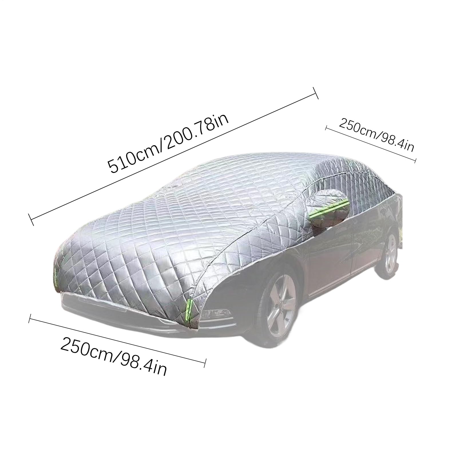 Winter-Autoabdeckung, vollständiger Auto-Sonnenschutz mit staub- und eizfestem Frostschutz, 50 x 240 x 240 x 38 cm, verstellbare Abdeckung für kaltes Wetter, UV- und Schneeschutz Winter-Autoabdeckung, vollständiger Auto-Sonnenschutz mit staub- und eizfestem Frostschutz, 50 x 240 x 240 x 38 cm, verstellbare Abdeckung für kaltes Wetter, UV- und Schneeschutz von Générique