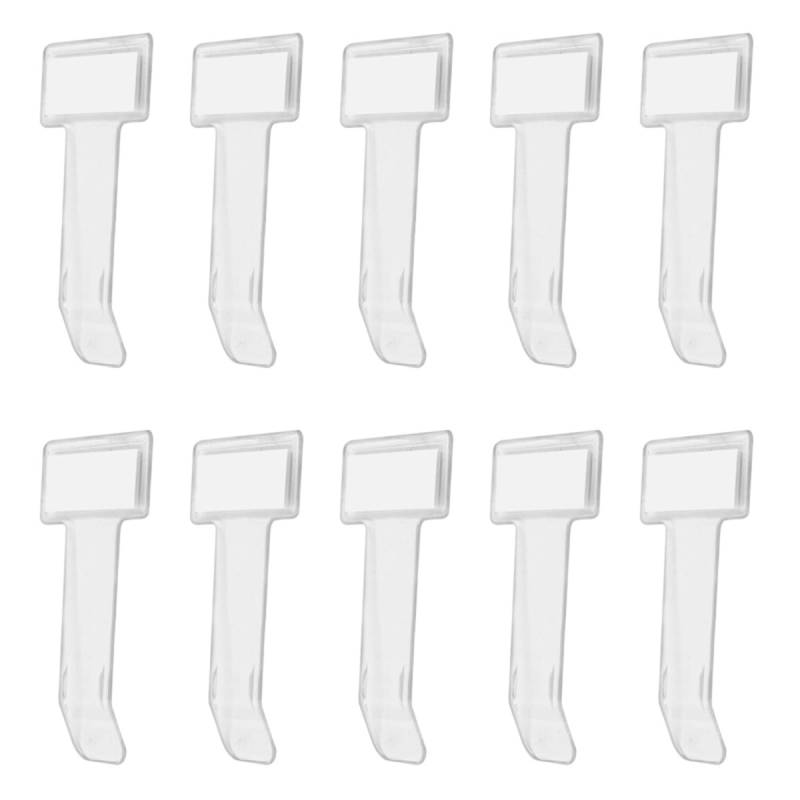 10 Stück Auto-Parkschein-Halter, transparenter Windschutzscheiben-Clip mit Klebepads, Fahrzeug, Windschutzscheibe, Ticket, Ausweishalter, Parkzubehör für Armaturenbrett von Generisch