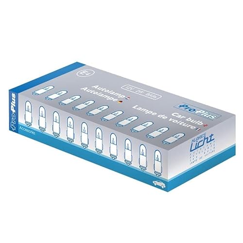 10 Stück Glühbirne 12V 2W Ba9s Ba 9s - Lampe - Autolampe - Steckbirne - Birnen - KFZ von Generisch