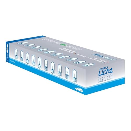 10 Stück Glühbirne 12V 5W T10 W2,1x9d - Lampe - Autolampe - Steckbirne - Birnen - KFZ von Generisch