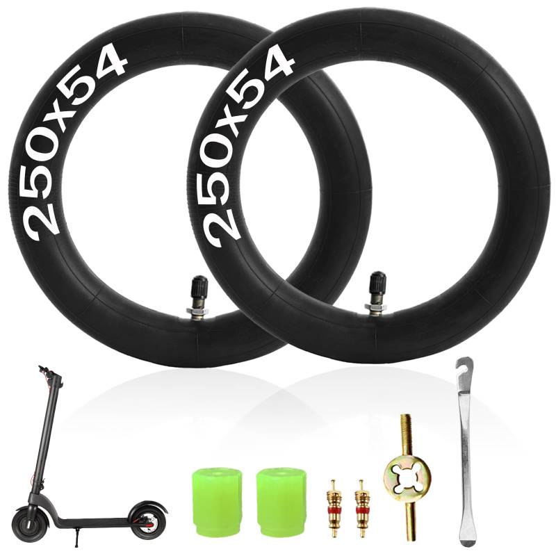 2 Stück 250x54 Schläuche für Xiaomi 4/4 Pro/4 Lite Scooter Reifen E Scooter Zubehör von Generisch