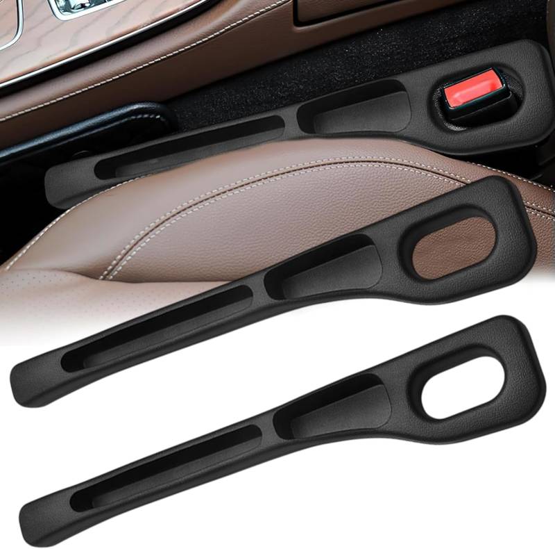 Autositz Lückenfüller, Autositz Organizer Aufbewahrungsbox für Autositze Sitzlückenfüller PU Autositz Gap Plug Car Seat Gap Filler für Die Meisten Modelle von Autos von Generisch
