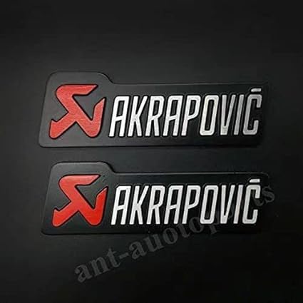 2 x Metall Emblem Aufkleber für Auspuff Hitzebeständige Folie Rot & Schwarz Universal Fit Auto 2 x Metall Emblem Aufkleber für Auspuff Hitzebeständige Folie Rot & Schwarz Universal Fit Auto von Generisch