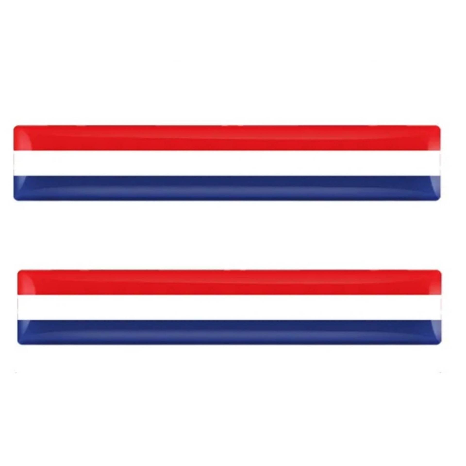 2X 3D Gel Aufkleber Holländisch Fahne Flagge Sticker Emblem Holland Flag von Generisch