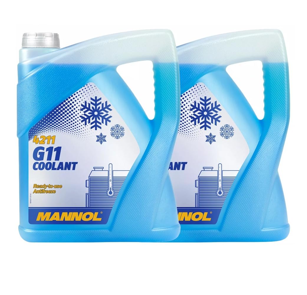2x 5L für MANNOL Blue Kühlmittel G11 4211 gebrauchsfertig Frostschutz -30°C + 125 SAE J1034 2x 5L für MANNOL Blue Kühlmittel G11 4211 gebrauchsfertig Frostschutz -30°C + 125 SAE J1034 von Generisch