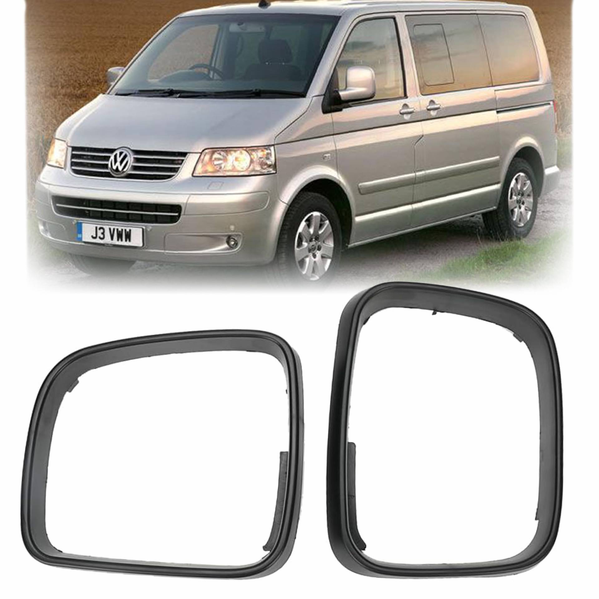 2x Spiegelrahmen Für VW T5 Caddy Außenspiegel Abdeckung Rahmen Trim Satz 2x Spiegelrahmen Für VW T5 Caddy Außenspiegel Abdeckung Rahmen Trim Satz von Generisch