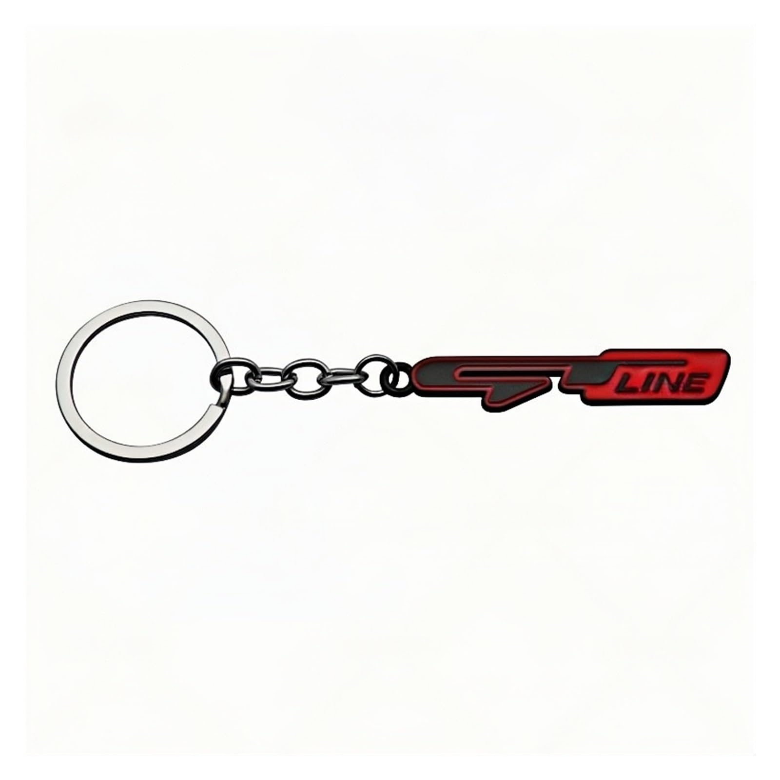 3D-Schlüsselanhänger aus Metall, GT Line, Schlüsselanhängerringe, kompatibel mit Picanto, Forte, EV6, Stinger, Sportage, Stonic, Ceed, Proceed, GT, Schlüsselanhänger-Zubehör(GTline-Black) von Generisch
