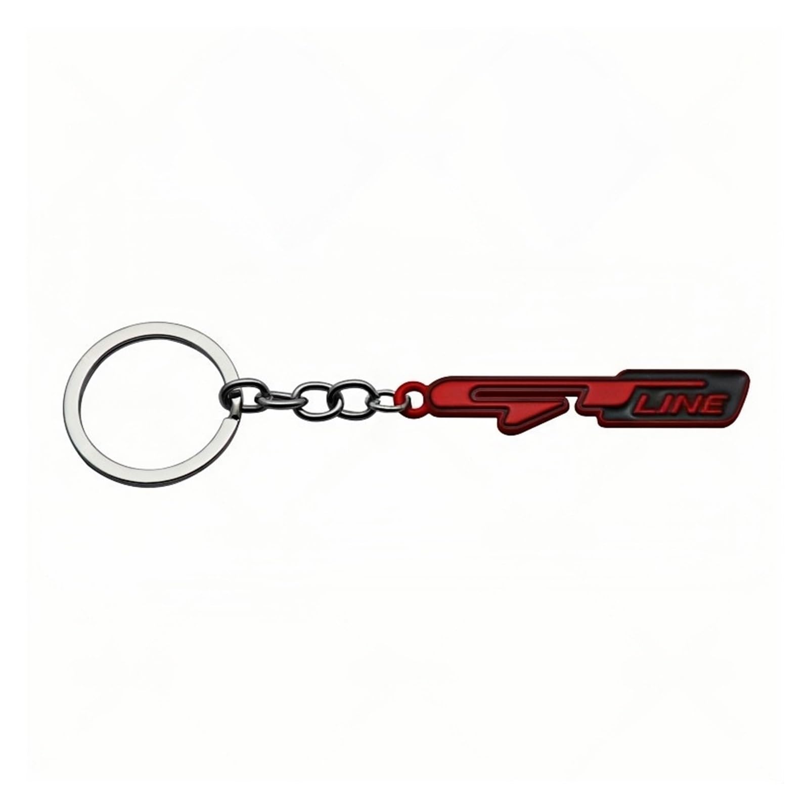 3D-Schlüsselanhänger aus Metall, GT Line, Schlüsselanhängerringe, kompatibel mit Picanto, Forte, EV6, Stinger, Sportage, Stonic, Ceed, Proceed, GT, Schlüsselanhänger-Zubehör(GTline-Red) von Generisch