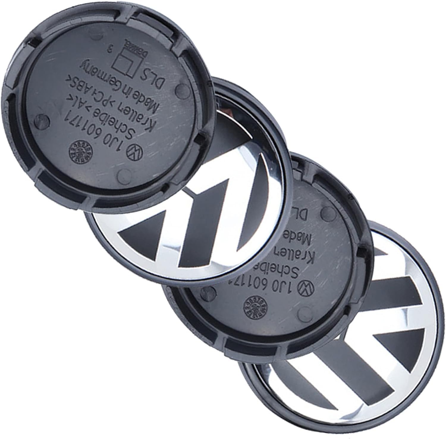 4 Stück Nabendeckel für VW 56mm Radnabendeckel Nabenkappen Felgendeckel Felgenkappen ABS Wheel Caps Radnabenabdeckung von Generisch