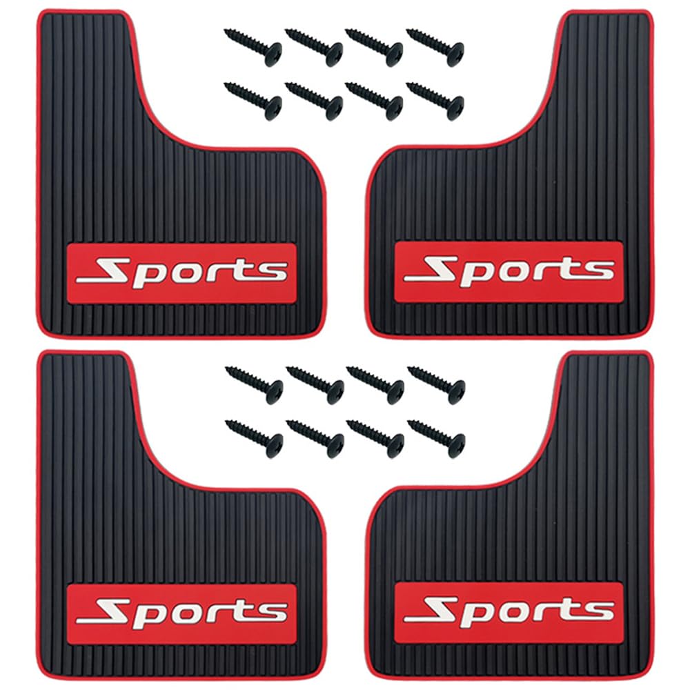 4Pcs Auto-Schutzbleche,Universal Gummi-Kotflügel, weiche Keine Kollision vorderen und hinteren Kotflügel Splash Guards Schmutzfänger für Autos vorne oder hinten Guards 4Pcs Auto-Schutzbleche,Universal Gummi-Kotflügel, weiche Keine Kollision vorderen und hinteren Kotflügel Splash Guards Schmutzfänger für Autos vorne oder hinten Guards von Generisch