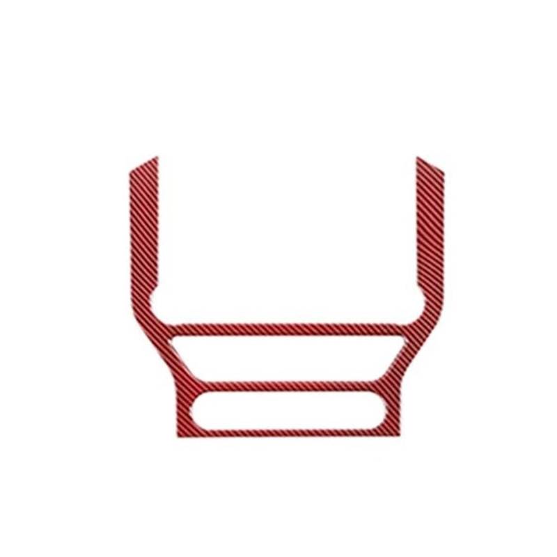 ABS-Auto-Mittelkonsole Auto Center Navigation Dekoration Panel Rahmen Abdeckung Für Mustang 2015 Up Innen Zubehör(Carbon Red) von Generisch