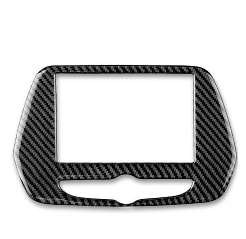 ABS-Auto-Mittelkonsole Für Camaro 2016 2017 2018 2019 Navigation Screen Panel Abdeckung Innen Aufkleber Zubehör(Schwarz) von Generisch
