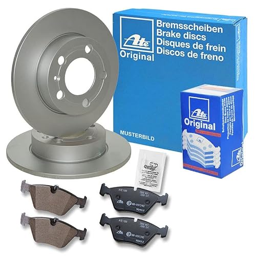 ATE Bremsenset Vorderachse inkl. Bremsscheiben vorne Ø 236 mm voll und Bremsbeläge vorne Kompatibel mit CHEVROLET MATIZ (M200, M250), SPARK, GM KOREA MATIZ (M100, M150) von Generisch