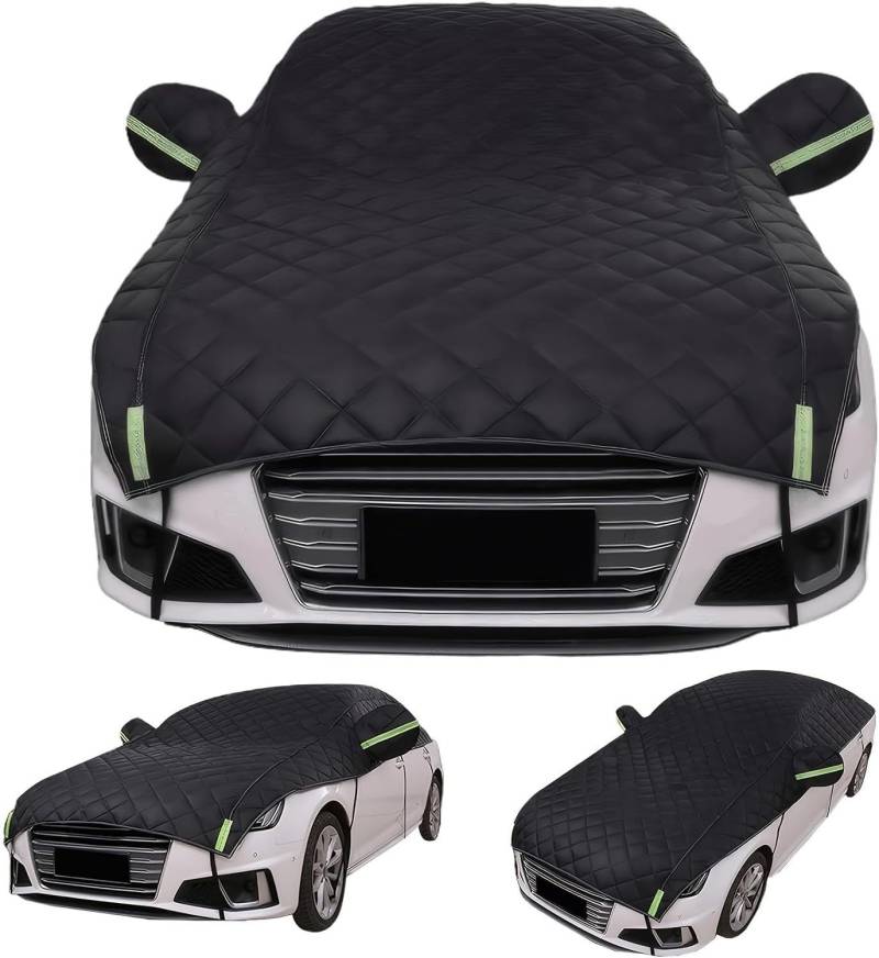 Abdeckplane Auto für Chrysler Sebring 1994-2010，Hagelschutzplane Auto,Fünfschichtiger Verdickter Autoschutzbezug, Halbgarage für Auto Gegen Hagelschlag von Generisch