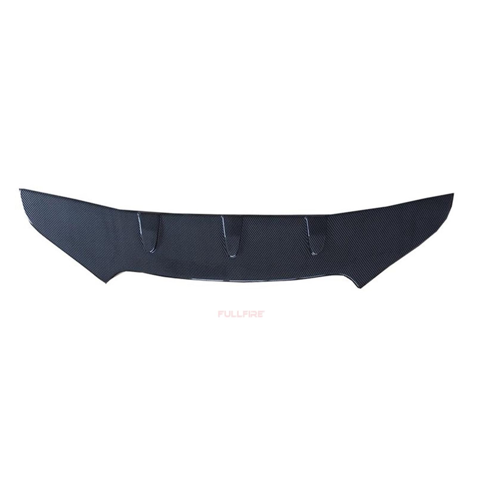 Aerodynamische Spoilerflügel für Autos Universal ABS Auto Vordere Stoßstange Lip Spoiler Auto lippe universal Diffusor Flossen Body Kit Carstyling Diffusor Auto außen Schutz(A-Carbon) von Generisch